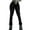 Black, variant on Lenpel Women's Cargo Pants High Waisted Pull on Ribbed Flare Leggings Bootcut Casual Trousers with Pockets