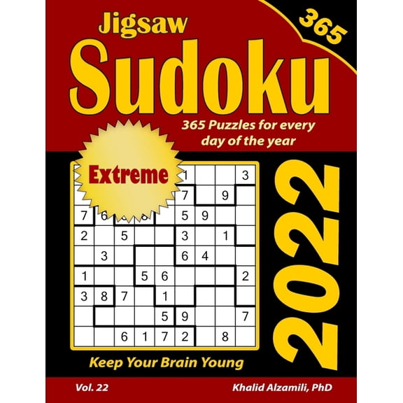 Game Calendars 2022 Jigsaw Sudoku: 365 Extreme Puzzles for Every Day of the Year: Keep Your Brain Young, (Paperback)