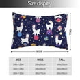 thumbnail image 2 of Balery Lama in Space Funda de Cojín Estampada, Regalos para Mujeres, Regalos de Amor para Ella, Regalos para Novia o Esposa, Funda de Almohada-20"x30", 2 of 6
