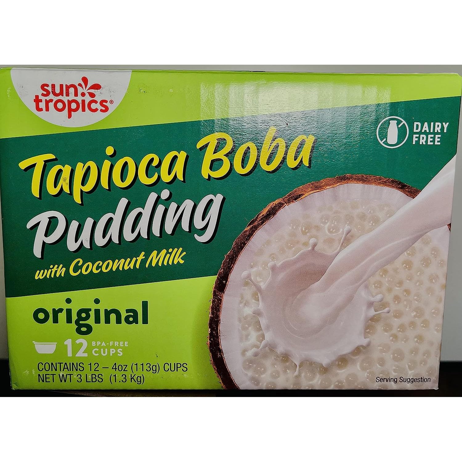 Dexusay Tapioca Boba Pudding with Coconut Milk ORIGINAL 12 cups ( 4oz