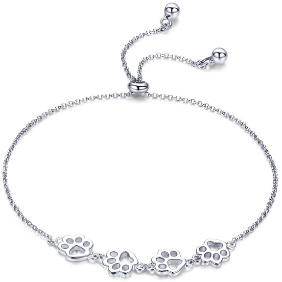 Compact Paw Print Bracelet， Bracelet for Women
