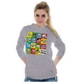 thumbnail image 4 of Troll Face Internet Memes Big Smiley Long Sleeve TShirt Men Women Brisco Brands L, 4 of 6