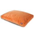 thumbnail image 2 of Majestic Pet | Villa Velvet Rectangle Pet Bed For Dogs, Removable Cover, Orange, Medium, 2 of 6