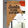 thumbnail image 2 of Merry Christmas Swag Valances for Windows, Small Curtains Drapes, Xmas Santa Claus Boots Winter Holiday Kitchen Window Curtains Over Sink Window Treatment Valance for Bedroom/Bathroom 56"x36", 2 of 5