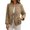 *Khaki, variant on ClodeEU Women's Quilted Jacket,Long Sleeve Zip Up Coat ,Plaid Print Outwear With Pockets White,Womens Plus S