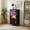 Color-3, variant on 4 Drawer Vertical Storage Dresser Portugal Algarve Autumn twilight landscapes palm trees Pink romantic with Wood Top Fabric Pull Drawers