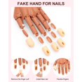 thumbnail image 4 of Difenni manual Nail Practice para acrílico con 200 puntas de uñas, 4 of 7
