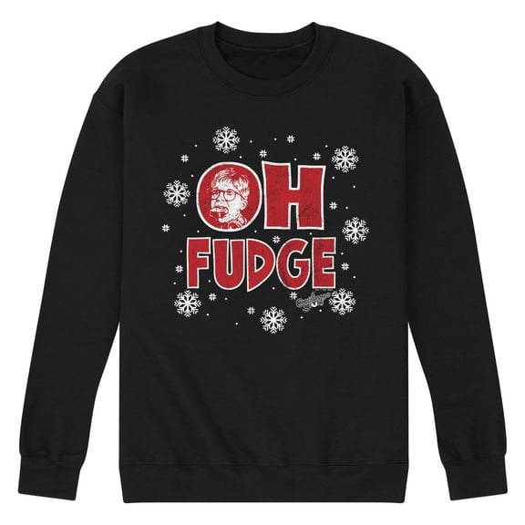 A Christmas Story - Oh Fudge Snowflakes - Men's Crew Neck Fleece Pullover