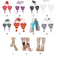 thumbnail image 5 of Greeniant 1 par de tobilleras descalzas para mujer, cadena de algodón para Chica Elegante, de sandalia para mujer, joyería para pies de Yoga, 1 Uniforme atlético azul, 5 of 5