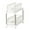 White, variant on Plastic Pull Out Shelves, Under Sink Storage Shelves with Baskets, White/Gray Small Double Shelves for Cabinet Organization, Easy Assembly No Tools Required, Durable Mesh Storage Baskets