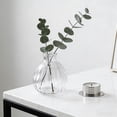 thumbnail image 6 of Glass Bud Vase, Small Clear Decorative Flower Vase, Transparent Tabletop Accent, Minimalist Vessel for Home, Living Room, Bedroom, Office & Floral Arrangement Decor, 6 of 6