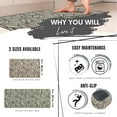thumbnail image 2 of Jungle Printed Kitchen Runner Mat 47" x 20" - Beige Leaves Design - Stylish & Durable - Ideal for Homeowners & Renters - Non Slip & Comfort Floor Mat, 2 of 5