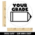 thumbnail image 2 of Your Grade Blank Pencil Teacher Student Self-Inking Rubber Stamp Ink Stamper - Brown Ink - Small 3/4 Inch, 2 of 7