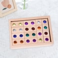 thumbnail image 4 of Juguetes Montessori, bloques de íris de , bloques apilables, juguetes, juguetes sensoriales, ladrillos creativos, juguetes para y - 32 piezas SM SunniMix Bloques de apilamiento de arco iris, 4 of 8