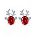 thumbnail image 1 of Pendientes de Navidad, Pendientes de Sombrero de Navidad de Papá Noel con Piedras Preciosas de Cristal para niñas, Lujo C, 1 of 3