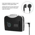 thumbnail image 2 of Cassette Tape-to-MP3 Converter Save into USB Flash Disk Auto Partition Standalone Recorder w/ Earphone Black, 2 of 4