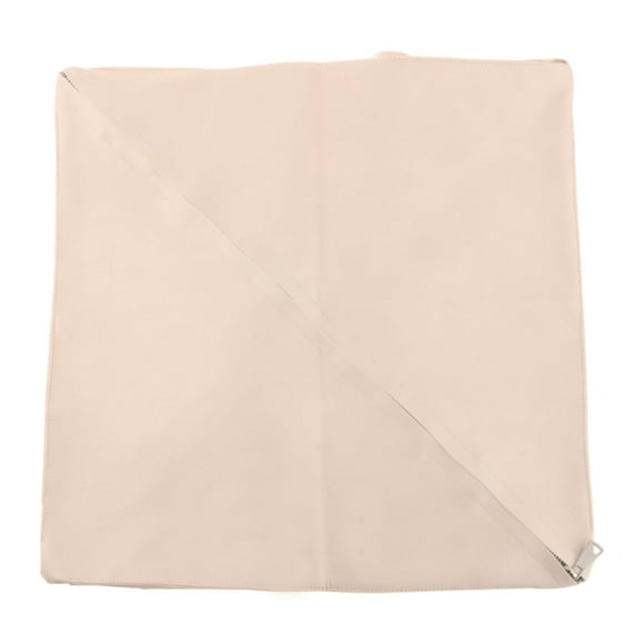 Funda de puf sin relleno Reposapiés Otomanas Reposapiés Puf creativo Puf otomano Puf sin relleno para el hogar Dormitorio Oficina Mesilla de noche Cuadrado beige