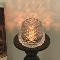 thumbnail image 5 of YOHAVEN Pinecone Glass Candle Cup, High Temperature Resistant Thickened Glass, 2.95x2.56x1.77 Inch, Romantic Candlelight Dinner Prop, Tea Light Holder, Clear, Versatile Decor, Easy Clean, 5 of 6