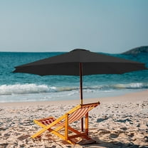 Clerance PEONAVET Patio Umbrella Replacement Canopy, 90.6" Outdoor Sun Shade Umbrella Replacement Top Suit for 8 Ribs（Excludes umbrella stand）