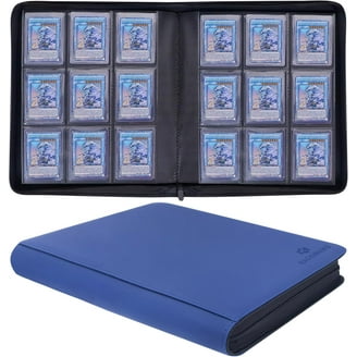 4 Pocket Card Binder Zip Trading Card Binder Portfolio with 50 Refillable  Pages 400 Cards Holder for Sports Cards Game Cards - Walmart.com