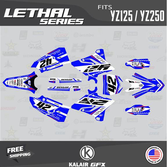 Kalair GFX Graphics Kit for Yamaha YZ250 (2015-2021) Lethal Series