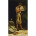 thumbnail image 2 of Julian Ashton 15x24 Black Ornate Framed Double Matted Museum Art Print Titled: The Prospector (1889), 2 of 5