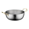 thumbnail image 2 of Baoblaze Korea Ramen Pot Double Ear Noodles Cooking Pot for Camping Restaurant Picnic 20cm, 2 of 8