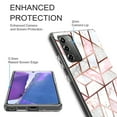 thumbnail image 3 of Samsung Galaxy Note 20 5G Case, Rosebono Bling Glitter Sparkle Laser Polygon Marble Graphic Fashion Cute Colorful Skin Cover Shockproof Case for Samsung Galaxy Note 20 5G Case, 3 of 5