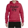 thumbnail image 2 of Wild Bobby Daughter Of The King 2 Corinthians 6:18 Inspirational/Christian Unisex Graphic Hoodie Sweatshirt, Vintage Heather Red, X-Large, 2 of 5