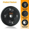 thumbnail image 3 of OlympicWeight Plates, Weight Plates with Steel Hub for Strength Training & Weightlifting, Equipment & Home Gym Set, 3 of 7
