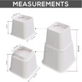 Utopia Bedding Adjustable Bed Furniture Risers Elevation in Heights 3