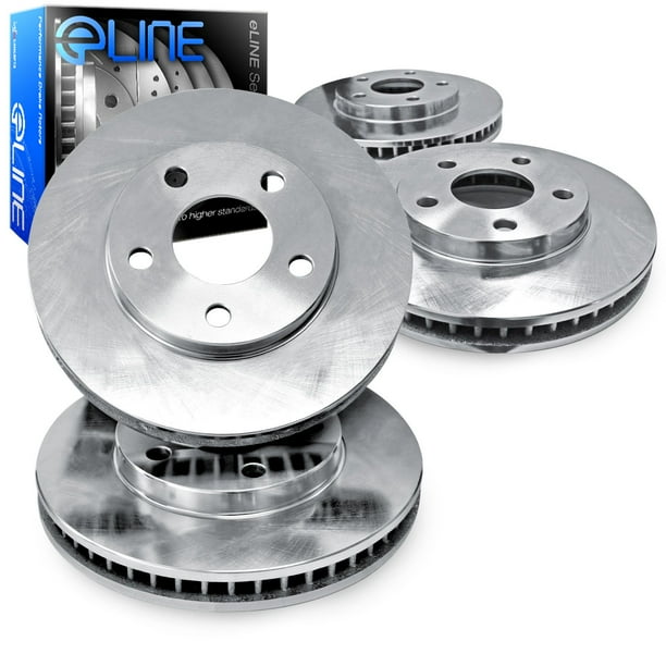 For 1994 1996 Honda Accord Front Rear Eline Plain Brake Rotors Walmart Com Walmart Com