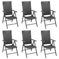 thumbnail image 2 of vidaXL 7 Piece Garden Dining Set Black Poly Rattan, 2 of 5