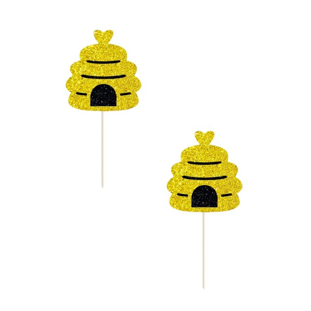 Oleegame 2PC Baby Baby Cake Decoration Birthday Party Baking Plug In Theme Cake Card