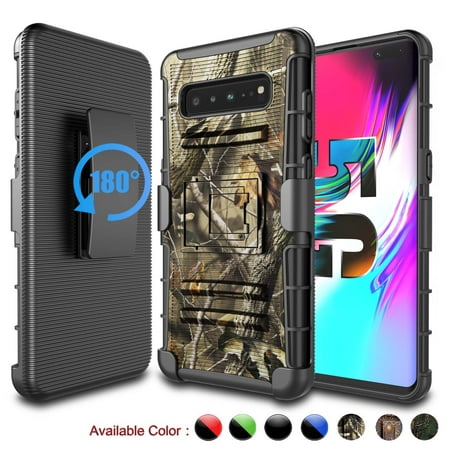 Galaxy S10 5G Case, 2019 Galaxy S10 5G Holster Belt, S10 5G Clip, Njjex [Heavy Duty] Armor Shock Proof [Belt Clip] Holster [Kickstand] Combo Rugged Case For Samsung Galaxy S10 5G