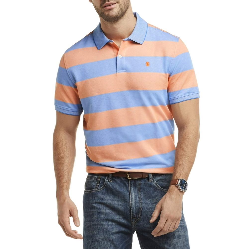 IZOD IZOD Men's Advantage Performance Comfort Stretch Stripe Polo