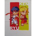 thumbnail image 2 of T-shirt Blanc Garçon Classique Street Fighter Ken & Ryu Chips Col Rond Manches Courtes-Petit, 2 of 4