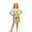 3Yellow15, variant on XAOFW Kids Girls Summer Dresses Sleeveless Ice Cream Printed Overalls Dress With Pocket Casual Suspender Dresses For Everyday Wear Stylish Sundress 4-5 Years