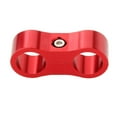 thumbnail image 2 of funtasica prasku Car 2-Hole Fuel Hose Separator Clamp Oil Fuel Line Clamps Adapter AN6 Red, 2 of 5