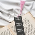 thumbnail image 6 of Kdxio Travel The World1 Print Metal Tassel Bookmarks,Perfect Gift for Art Lovers and Bookworms Metal Bookmarks for Women, 6 of 8