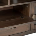 thumbnail image 5 of Artisan 72 inch Wide Solid Wood TV Stand in Natural Aged Brown For TVs up to 80 inches, 5 of 9