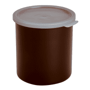 Cambro Crock Solid 2.7 Quart With Lid Reddish Brown