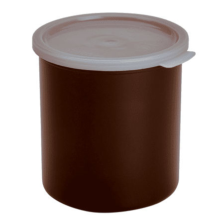 Cambro Crock Solid 2.7 Quart With Lid Reddish Brown
