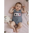 thumbnail image 5 of BemeyourBBs Baby Boy Plaid Romper Summer Round Neck Sleeveless Jumpsuits, 5 of 9