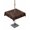 Brown Beige, variant on Outdoor Tablecloths with Umbrella Hole & Zipper, Brown Flowers Round Tablecloths 60 Inch, Japanese Abstract Floral Plants Simple Art Waterproof Table Cloth, Patio/Pool/Picnic Table Covers