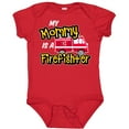 thumbnail image 3 of Inktastic My Mommy is a Firefighter with Fire Truck Boys or Girls Baby Bodysuit, 3 of 5