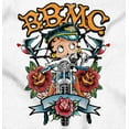 thumbnail image 2 of Betty Boop Biker BBMC Roses Tattoo Tank Top Tee Shirt Women Brisco Brands X, 2 of 5