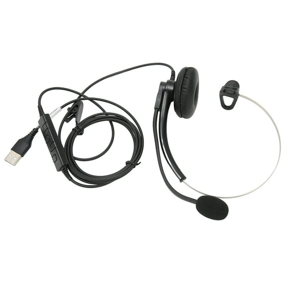 Auriculares con cable de un solo oído Bling Bling para llamadas de alta definición USB