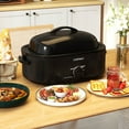 thumbnail image 2 of Costway 20 QT Electric Roaster Oven with Self-Basting Lid, Removable Pan & Rack, Defrost Black, 2 of 9