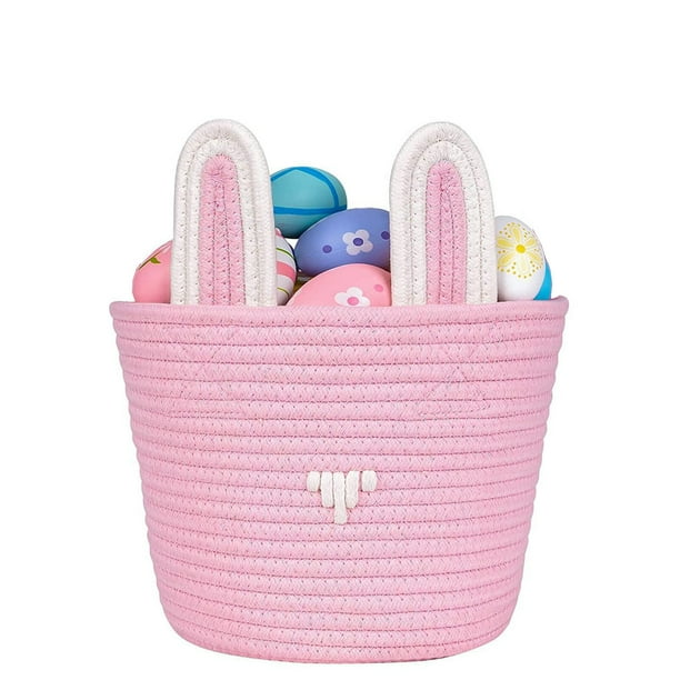 Hogar y jardín, Decoración de otoño, Medidores de pH, Canasta de Pascua para niños Nueva canasta de Pascua para niñas/niños Canasta de Pascua para bebé con asa Canasta vacía Suministros de Pascua Un c